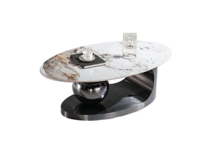 NOVARO OVAL MARBLE COFFEE TABLE