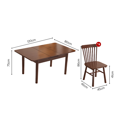 FOLDING DINING TABLE SET - Image 2