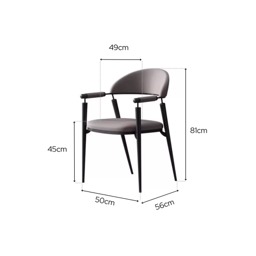 PREMIUM PU LEATHER DINING CHAIR - Image 2