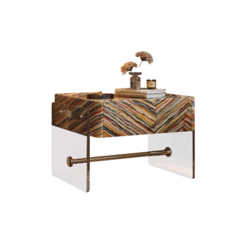 CLEAR ACRYLIC SIDE TABLE - Image 1