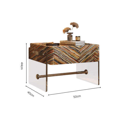 CLEAR ACRYLIC SIDE TABLE - Image 2